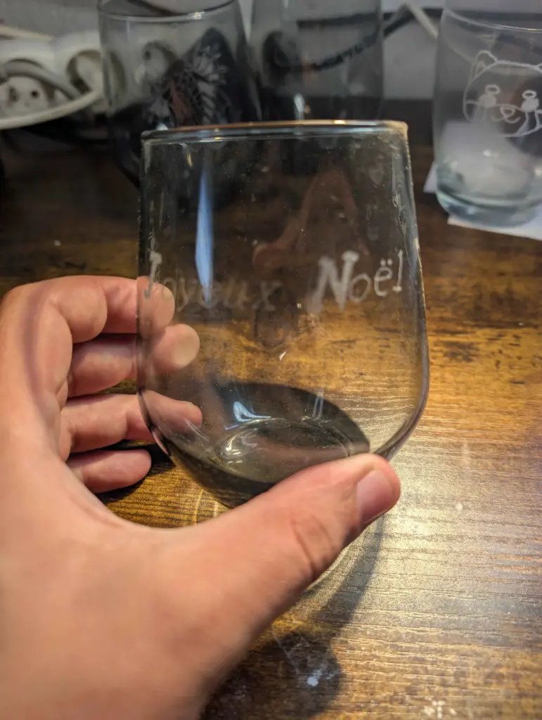 verre joyeux noël